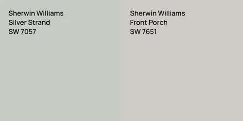 SW 7057 Silver Strand vs SW 7651 Front Porch