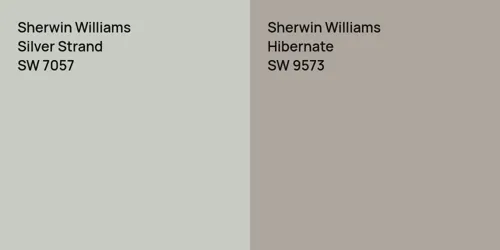 SW 7057 Silver Strand vs SW 9573 Hibernate