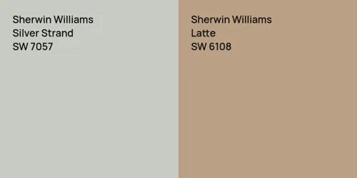 SW 7057 Silver Strand vs SW 6108 Latte