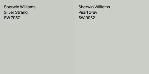 SW 7057 Silver Strand vs SW 0052 Pearl Gray