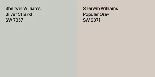 SW 7057 Silver Strand vs SW 6071 Popular Gray