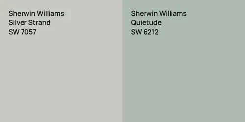 SW 7057 Silver Strand vs SW 6212 Quietude