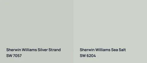 SW 7057 Silver Strand vs SW 6204 Sea Salt