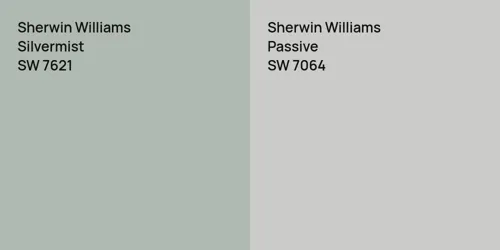 SW 7621 Silvermist vs SW 7064 Passive