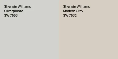 SW 7653 Silverpointe vs SW 7632 Modern Gray