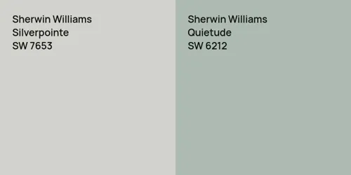 SW 7653 Silverpointe vs SW 6212 Quietude