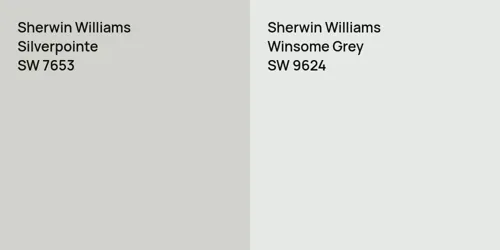 SW 7653 Silverpointe vs SW 9624 Winsome Grey