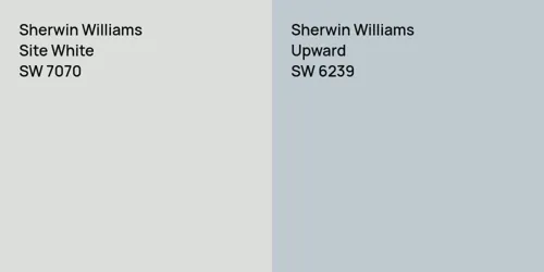 SW 7070 Site White vs SW 6239 Upward