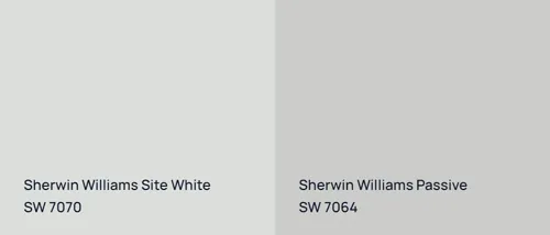 SW 7070 Site White vs SW 7064 Passive