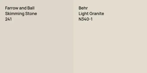 241 Skimming Stone vs N340-1 Light Granite