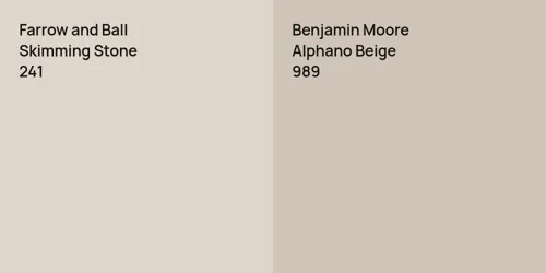 241 Skimming Stone vs 989 Alphano Beige