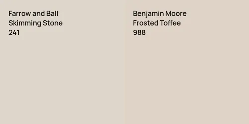 241 Skimming Stone vs 988 Frosted Toffee