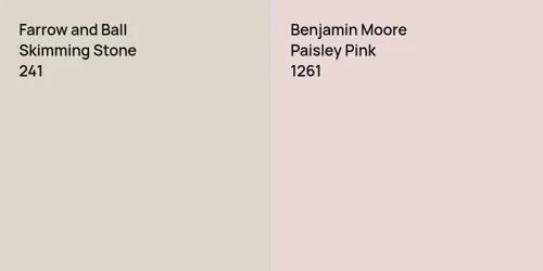 241 Skimming Stone vs 1261 Paisley Pink