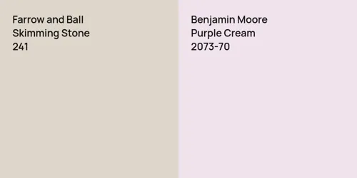 241 Skimming Stone vs 2073-70 Purple Cream