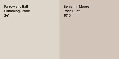 241 Skimming Stone vs 1010 Rose Dust