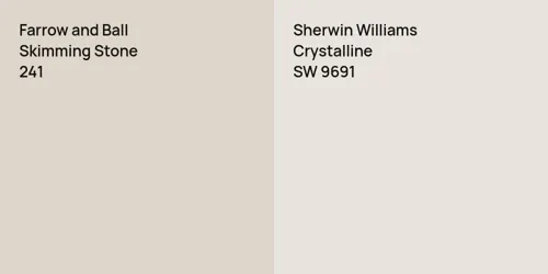 241 Skimming Stone vs SW 9691 Crystalline