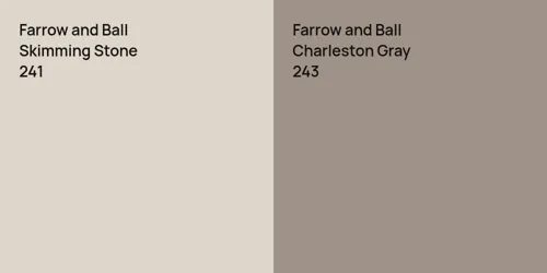 241 Skimming Stone vs 243 Charleston Gray