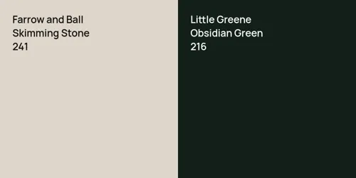 241 Skimming Stone vs 216 Obsidian Green