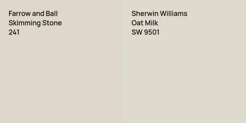 241 Skimming Stone vs SW 9501 Oat Milk