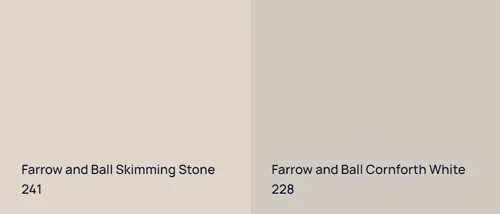 241 Skimming Stone vs 228 Cornforth White