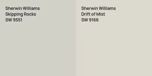 SW 9551 Skipping Rocks vs SW 9166 Drift of Mist