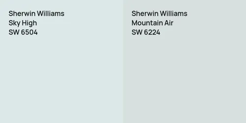 SW 6504 Sky High vs SW 6224 Mountain Air