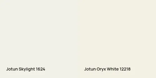 1624 Skylight vs 12218 Oryx White