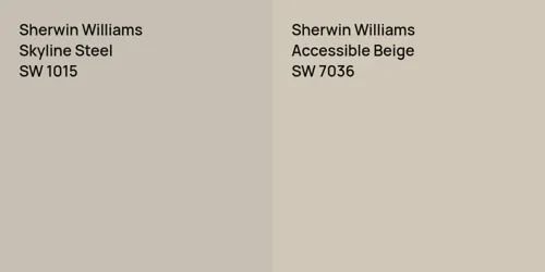 SW 1015 Skyline Steel vs SW 7036 Accessible Beige