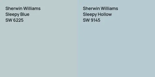 SW 6225 Sleepy Blue vs SW 9145 Sleepy Hollow