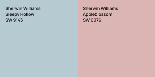 SW 9145 Sleepy Hollow vs SW 0076 Appleblossom