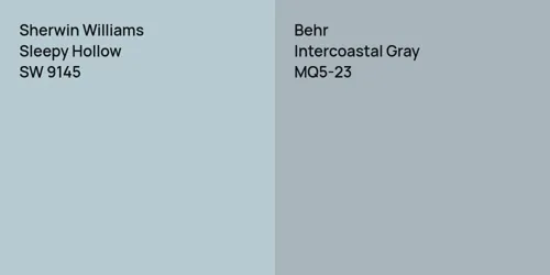 SW 9145 Sleepy Hollow vs MQ5-23 Intercoastal Gray