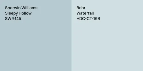 SW 9145 Sleepy Hollow vs HDC-CT-16B Waterfall