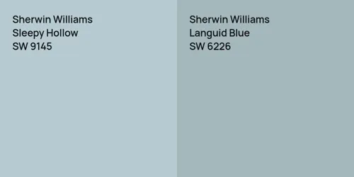 SW 9145 Sleepy Hollow vs SW 6226 Languid Blue