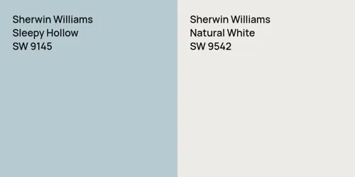 SW 9145 Sleepy Hollow vs SW 9542 Natural White