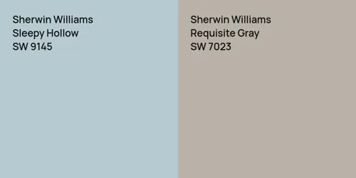 SW 9145 Sleepy Hollow vs SW 7023 Requisite Gray