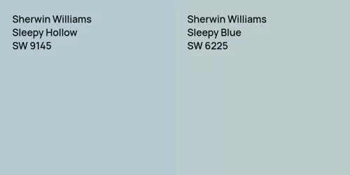 SW 9145 Sleepy Hollow vs SW 6225 Sleepy Blue