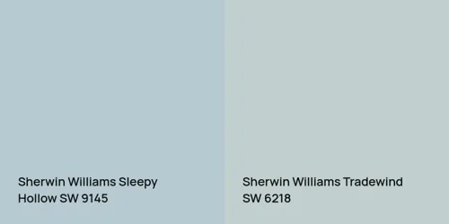 SW 9145 Sleepy Hollow vs SW 6218 Tradewind