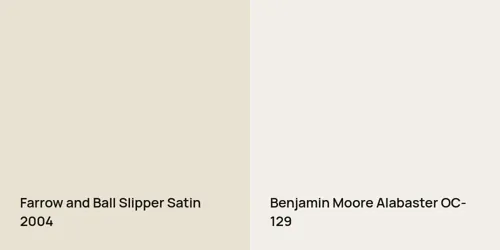 2004 Slipper Satin vs OC-129 Alabaster