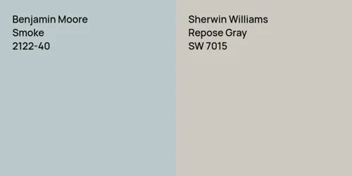 2122-40 Smoke vs SW 7015 Repose Gray