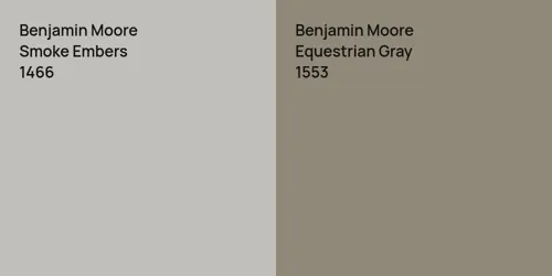 1466 Smoke Embers vs 1553 Equestrian Gray