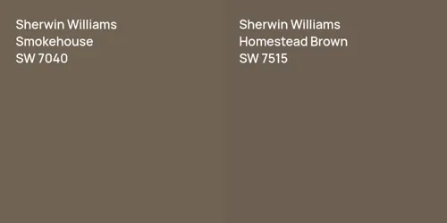 SW 7040 Smokehouse vs SW 7515 Homestead Brown