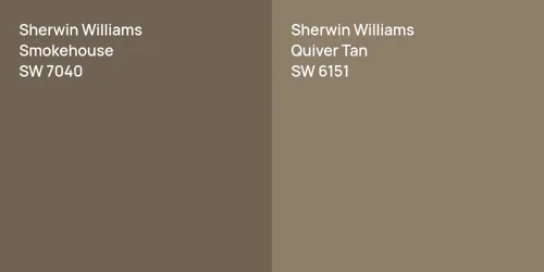 SW 7040 Smokehouse vs SW 6151 Quiver Tan