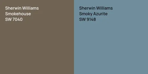 SW 7040 Smokehouse vs SW 9148 Smoky Azurite