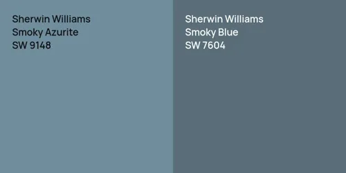 SW 9148 Smoky Azurite vs SW 7604 Smoky Blue