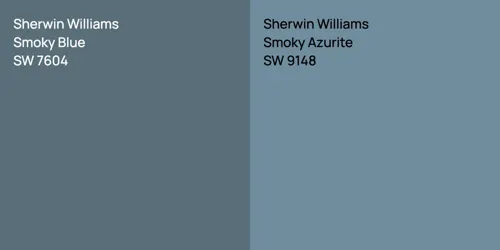 SW 7604 Smoky Blue vs SW 9148 Smoky Azurite