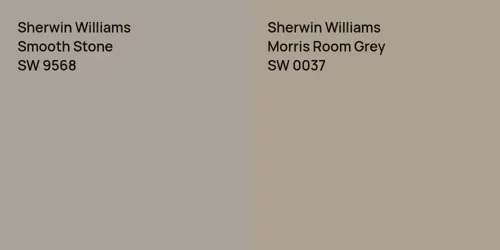 SW 9568 Smooth Stone vs SW 0037 Morris Room Grey