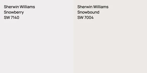 SW 7140 Snowberry vs SW 7004 Snowbound