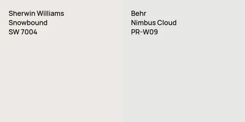 SW 7004 Snowbound vs PR-W09 Nimbus Cloud