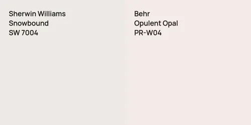 SW 7004 Snowbound vs PR-W04 Opulent Opal