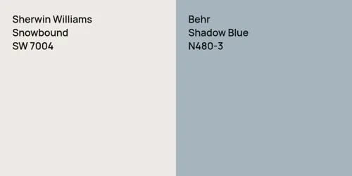 SW 7004 Snowbound vs N480-3 Shadow Blue